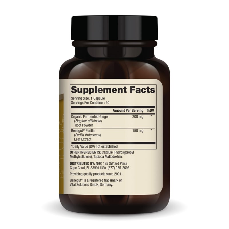 Dr. Mercola Fermented Ginger with Benegut - Supports Digestive & Gut Health - Aids Occasional Gas, Bloating & Discomfort - Non-GMO, Gluten-Free & Soy-Free - 60 Capsules (60 Servings) - Image 2